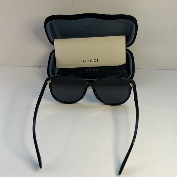 New Authentic GUCCI GG0261SA 001 Round Sunglasses - Picture 9 of 13